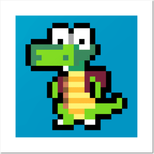 Croc Retro 8-Bit Pixel Art Character Posters and Art